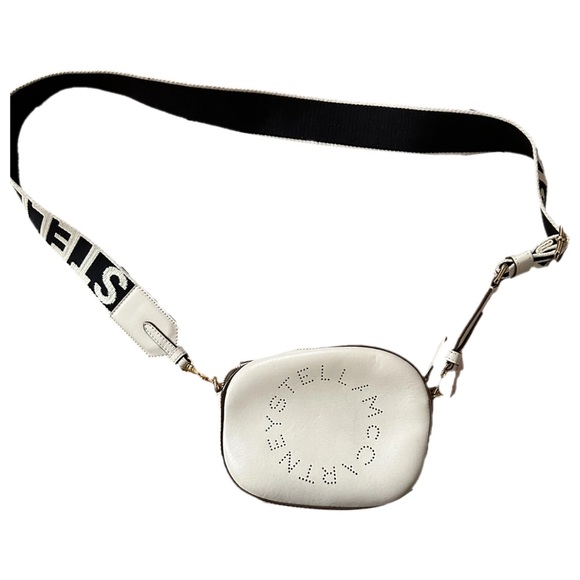 Stella McCartney Handbags - Stella McCartney Ivory Logo Crossbody Bag Vegan Leather